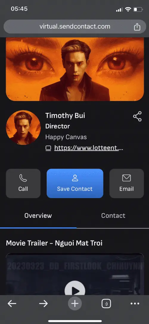 Timothy Bui Virtual Business Card
