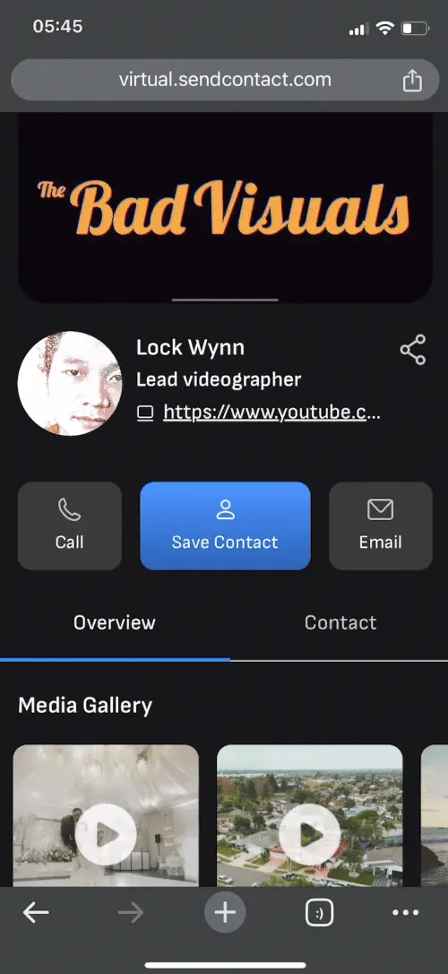 Lock Wynn Lead Virtual Business Card