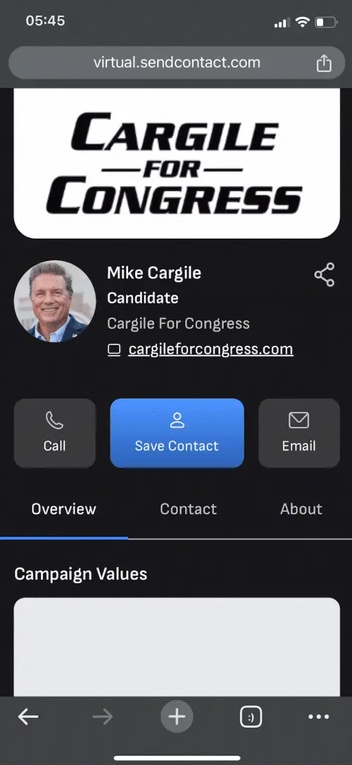 Mike Cargile Virtual Business Card